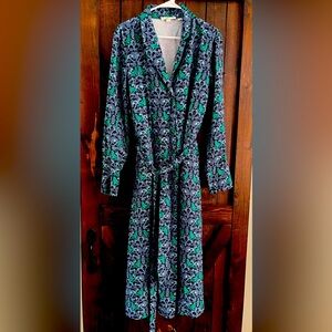 Boden bird print shirt dress size 16/18/R
